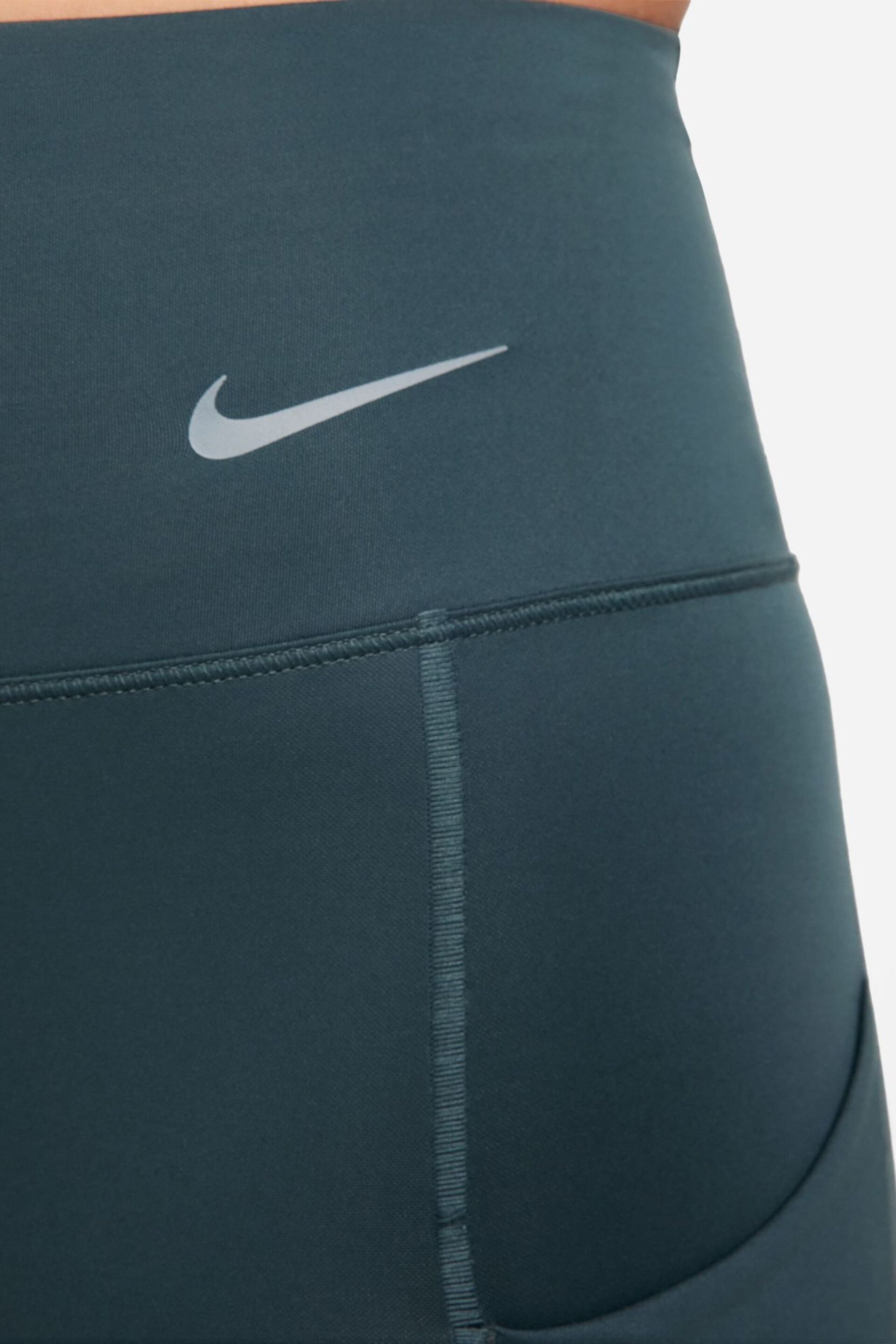 Nike Green Go Firm-Support Mid-Rise 7/8 Leggings with Pockets - Image 10 of 10