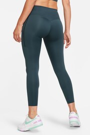 Nike Green Go Firm-Support Mid-Rise 7/8 Leggings with Pockets - Image 2 of 10