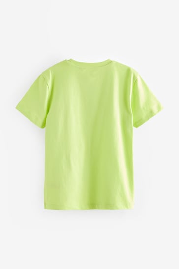 Green Lime Cotton Short Sleeve T-Shirt (3-16yrs)