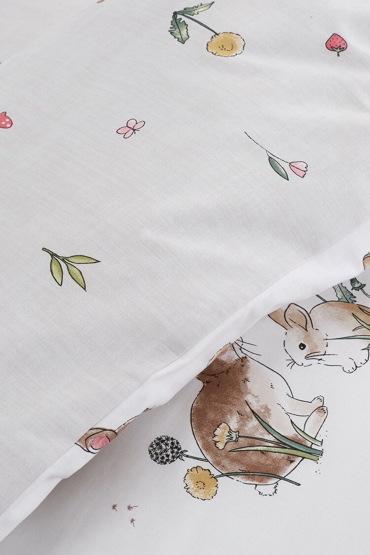 Buy Bianca White Cotton Bunny Rabbit Friends Duvet Cover Set from Next