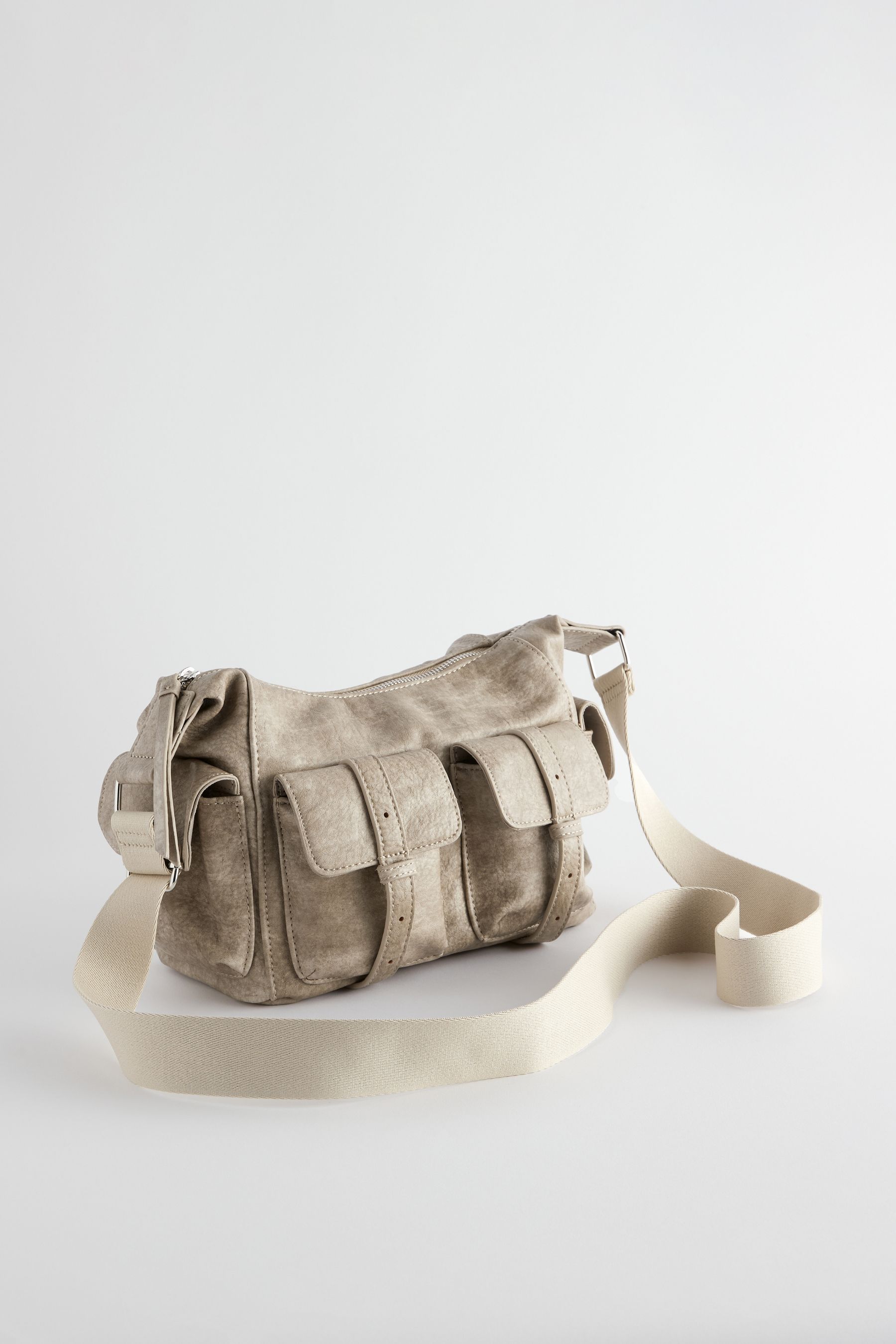 Buy Stone Natural Utility Pocket Cross Body Bag from the Next UK online shop