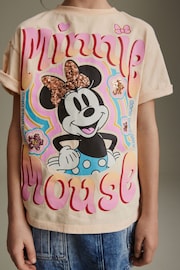 Neutral Oversized Sequin Minnie Mouse License T-Shirt (3-16yrs) - Image 5 of 8
