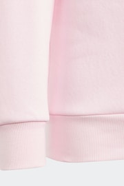 adidas Pink/Blue Sportswear Essentials Logo Fleece Jogger Set - Image 10 of 11