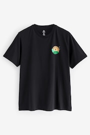 Converse Black Leaf Print Graphic T-Shirt - Image 5 of 5