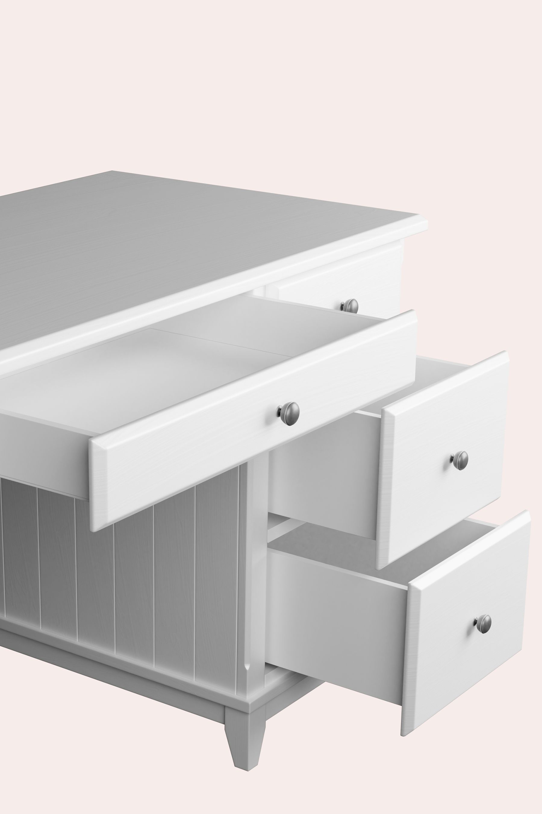 Ashley white desk sale