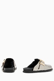 AllSaints Silver Venus Shearling Mules - Image 3 of 7