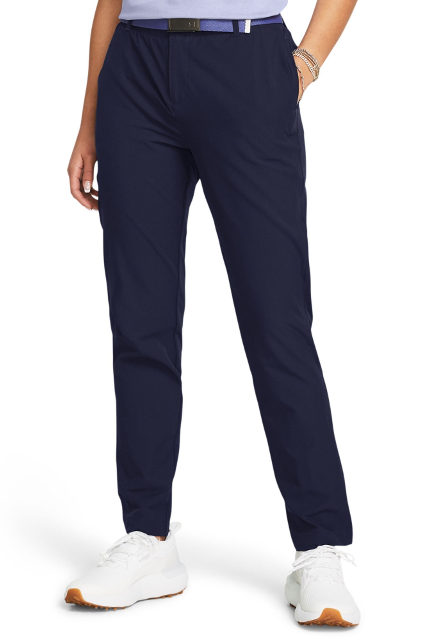 Under armour navy golf trousers online