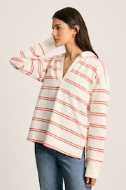 Joules Bayside Coral/White Cotton Deck Shirt - Image 1 of 8