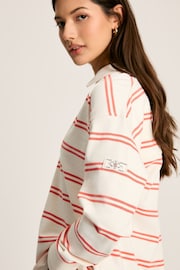 Joules Bayside Coral/White Cotton Deck Shirt - Image 4 of 8