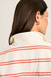 Joules Bayside Coral/White Cotton Deck Shirt - Image 6 of 8