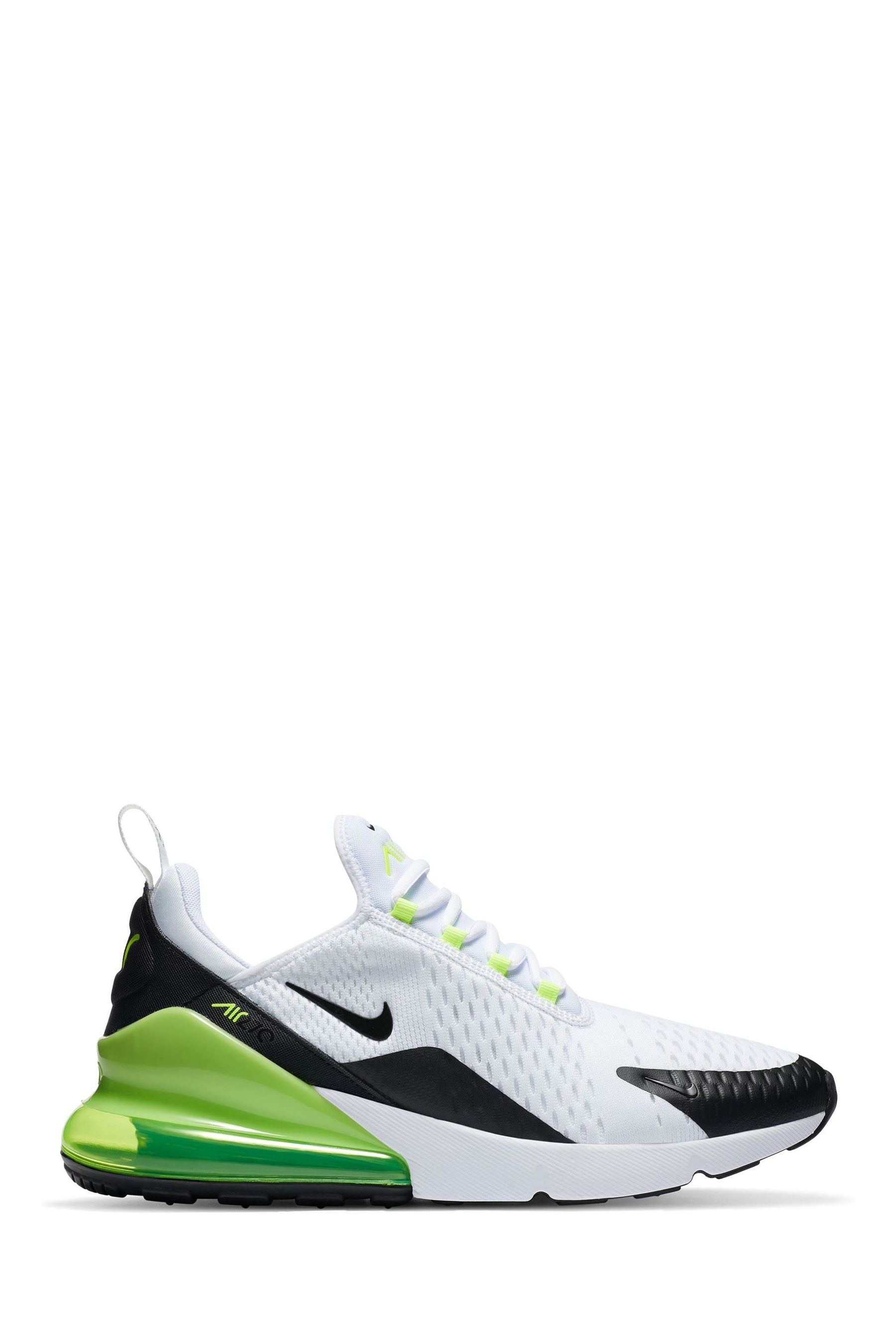 Buy Nike Green White Air Max 270 Trainers from Next Luxembourg