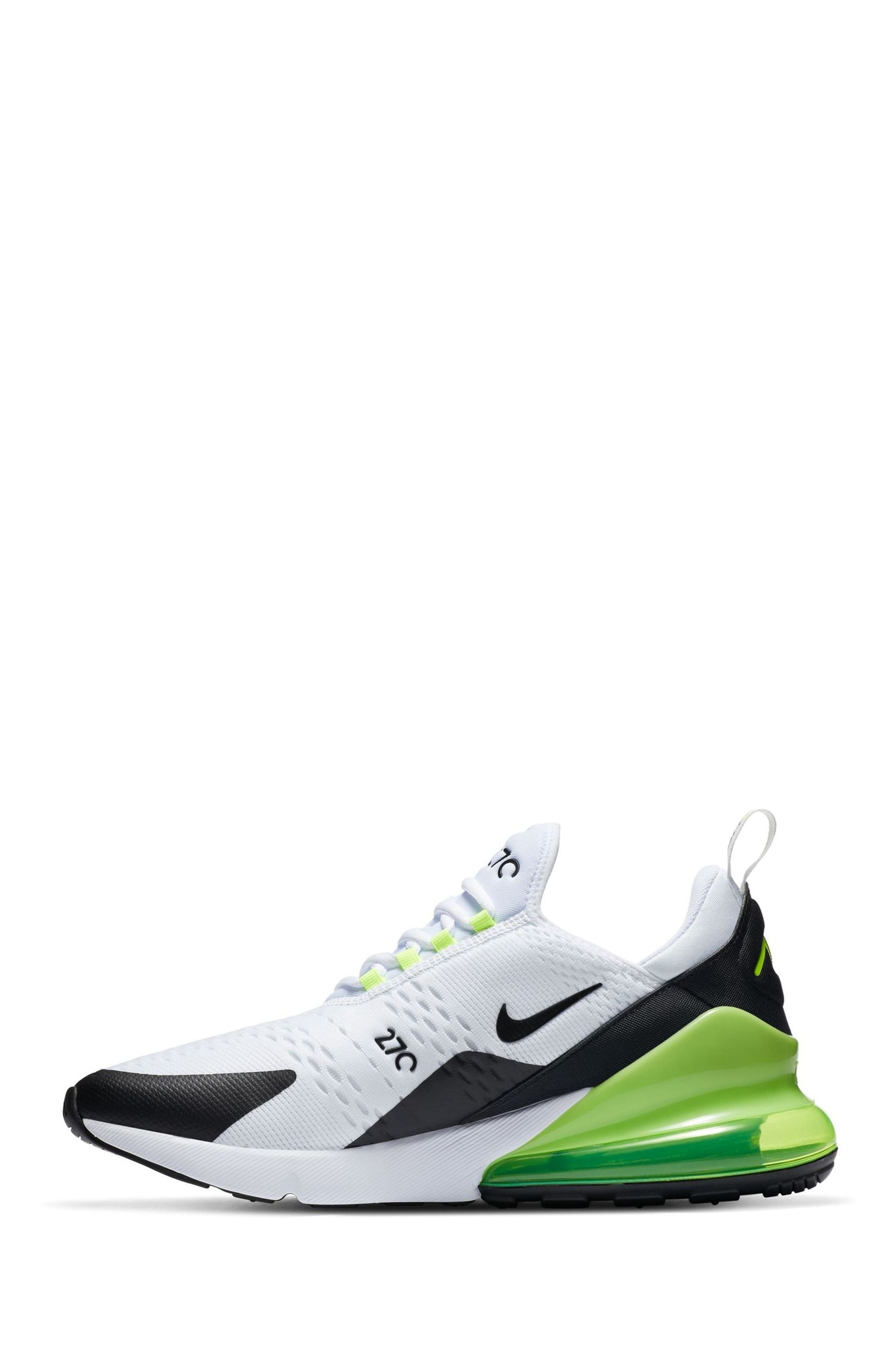 Nike Green/White Air Max 270 Trainers - Image 4 of 10