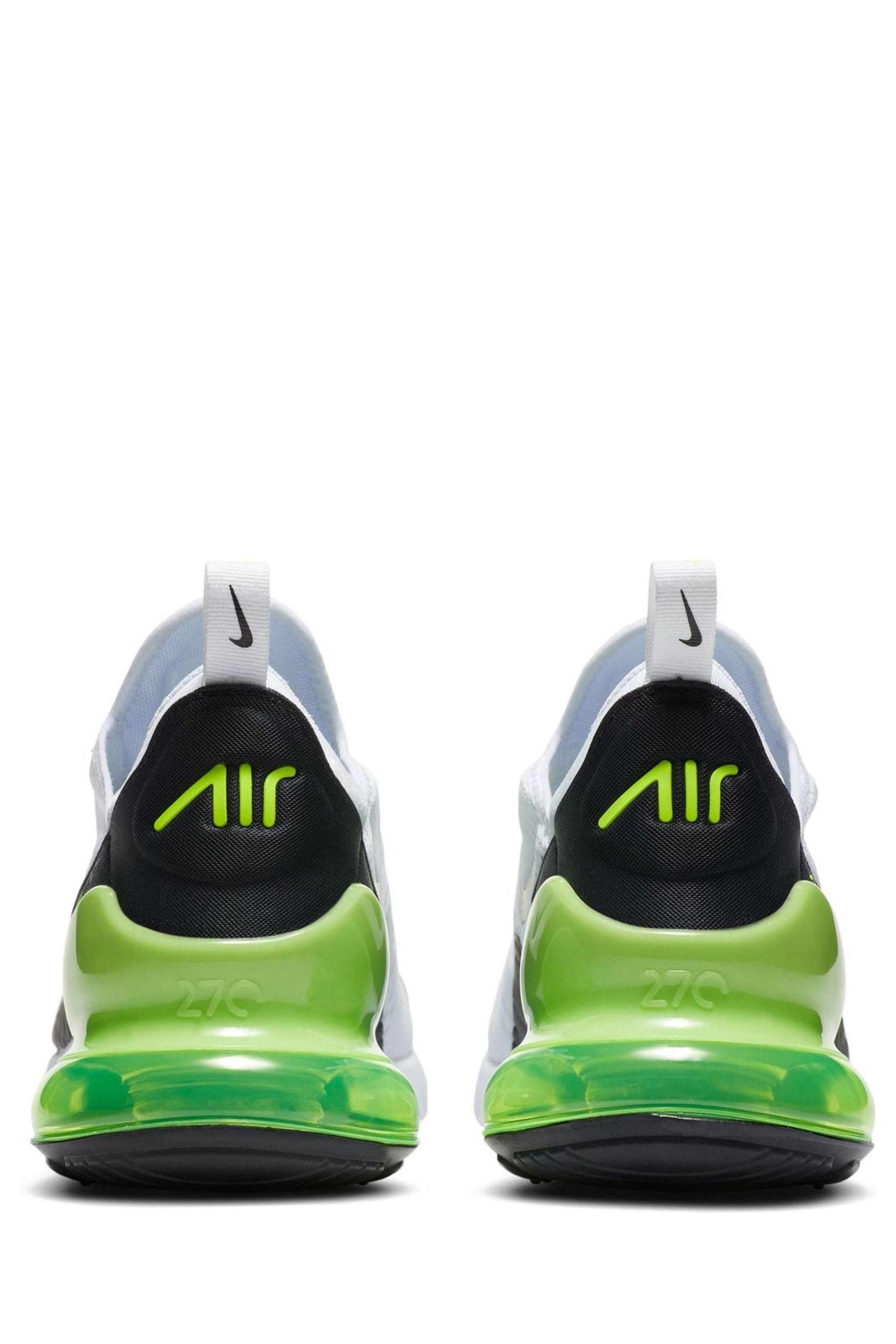 Nike Green/White Air Max 270 Trainers - Image 6 of 10