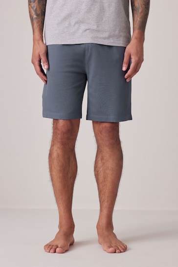 Navy Blue/Grey Texture Lightweight Jogger Shorts 2 Pack