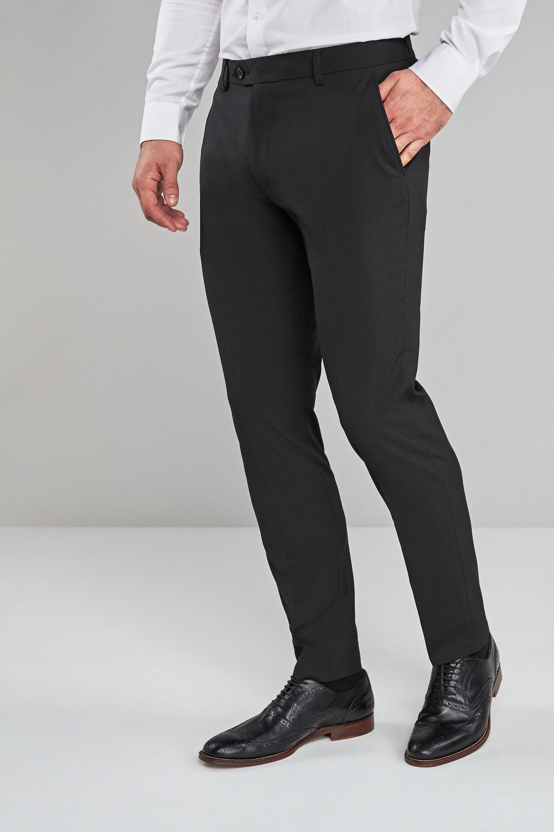 Black formal pant for man sales
