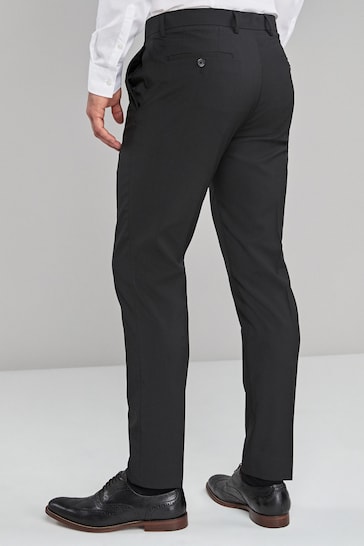 Black Skinny Stretch Smart Trousers