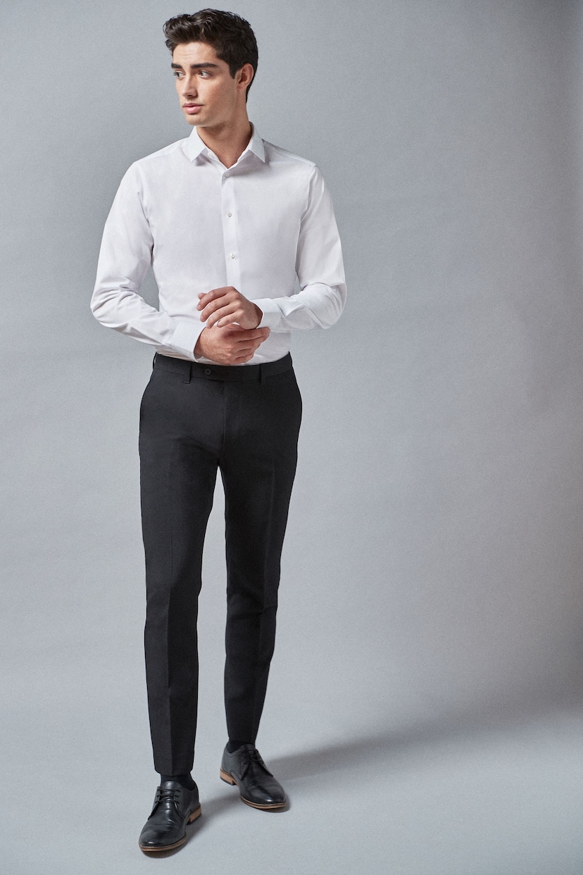 Black Skinny Stretch Smart Trousers - Image 3 of 4