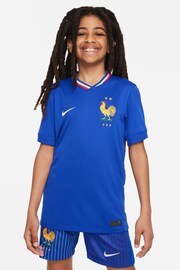 Nike Blue Jr. France Stadium Home Football Shirt - Image 1 of 10