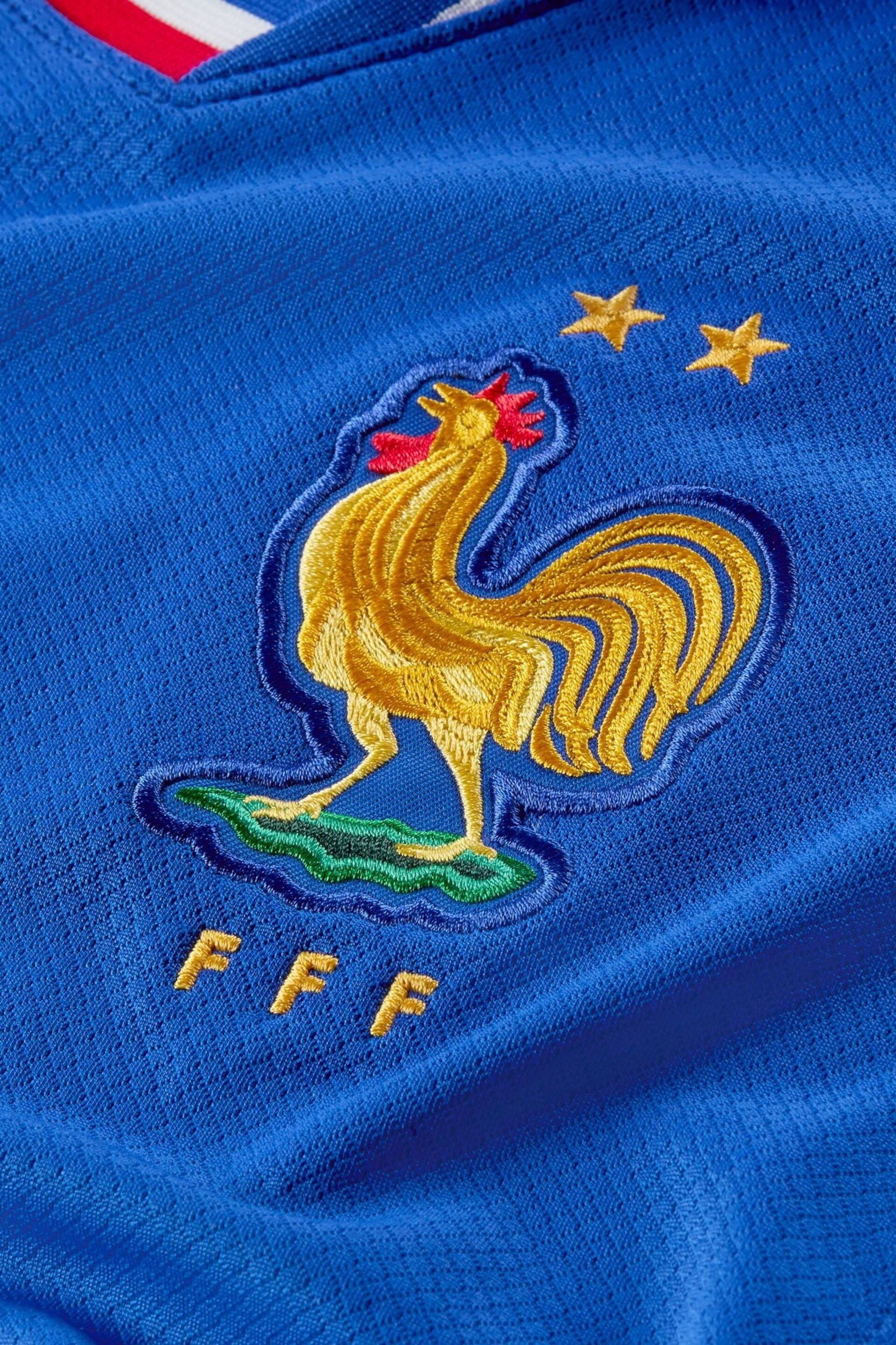 Nike Blue Jr. France Stadium Home Football Shirt - Image 10 of 10