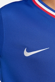 Nike Blue Jr. France Stadium Home Football Shirt - Image 5 of 10