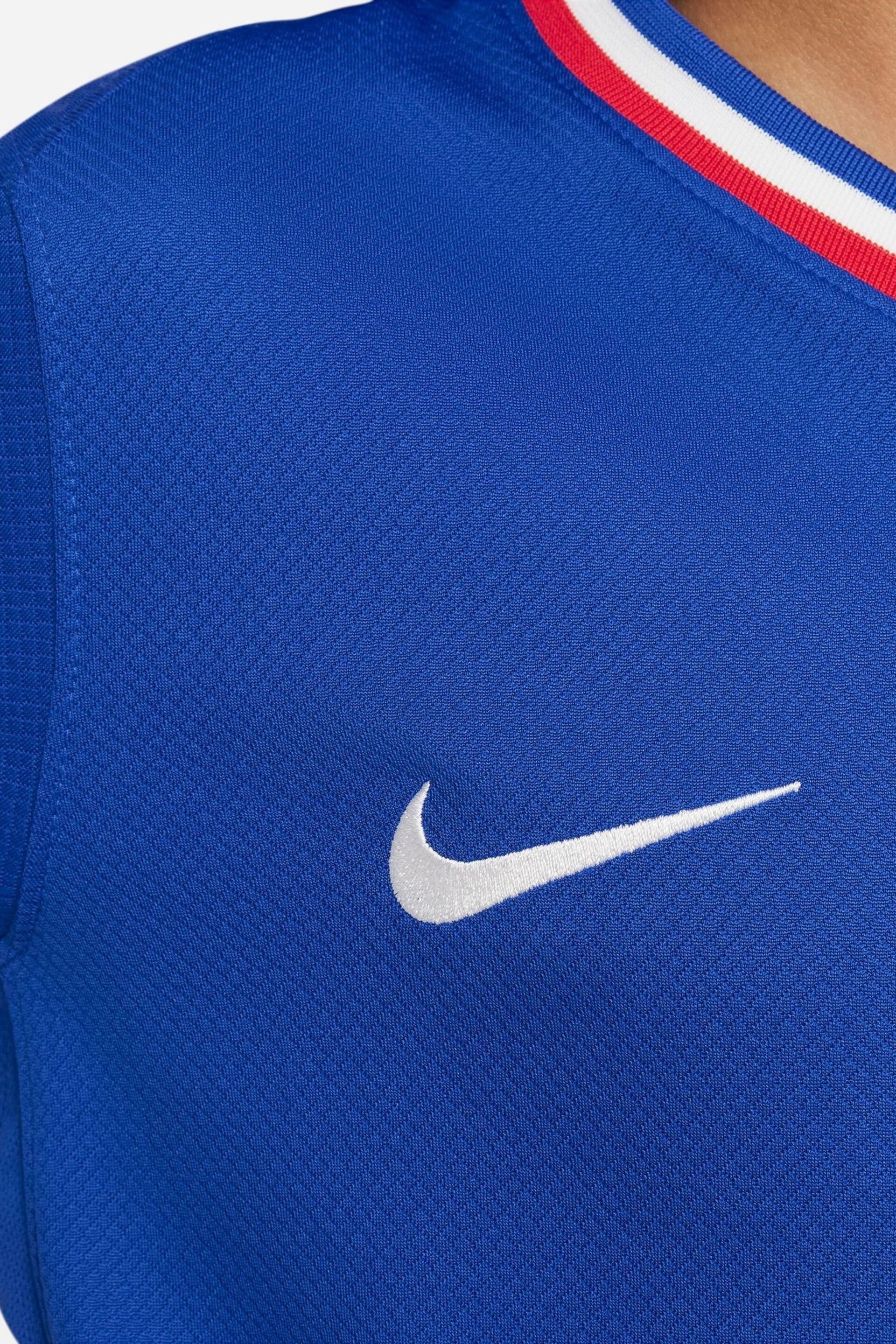 Nike Blue Jr. France Stadium Home Football Shirt - Image 5 of 10