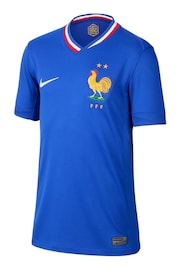Nike Blue Jr. France Stadium Home Football Shirt - Image 7 of 10