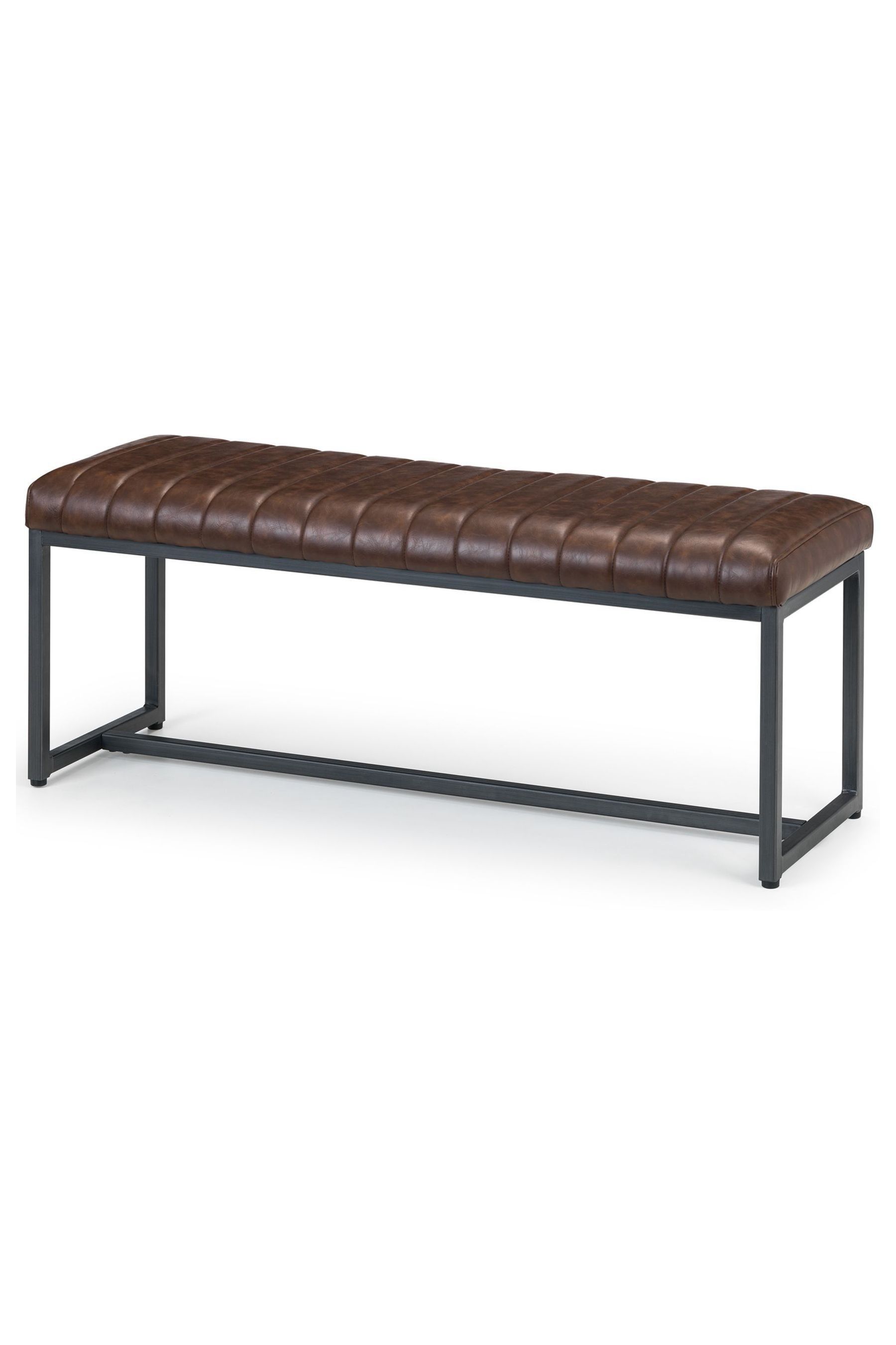 Julian Bowen Oak Brooklyn Upholstered Bench