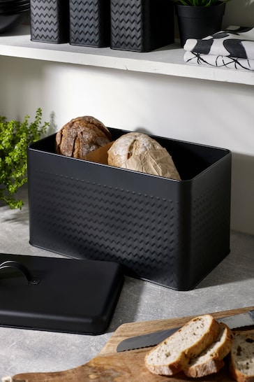 Black Oakley Bread Bin