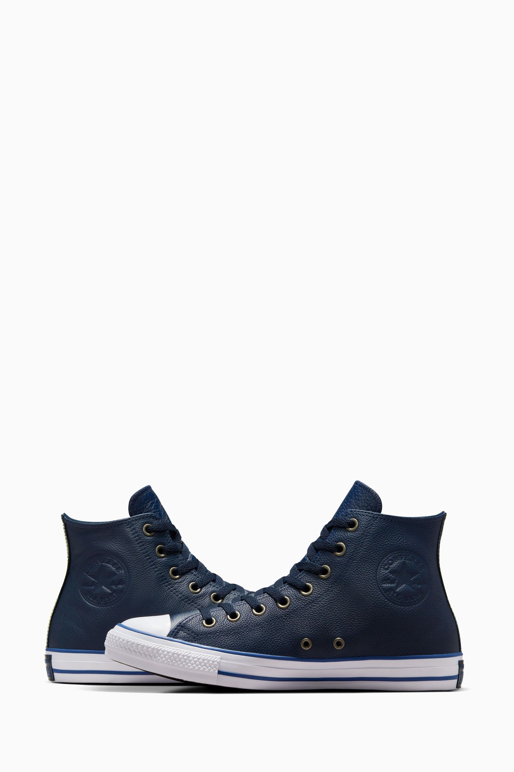 Buy Converse Navy Chuck Taylor All Star High Top Leather Trainers from Next Canada