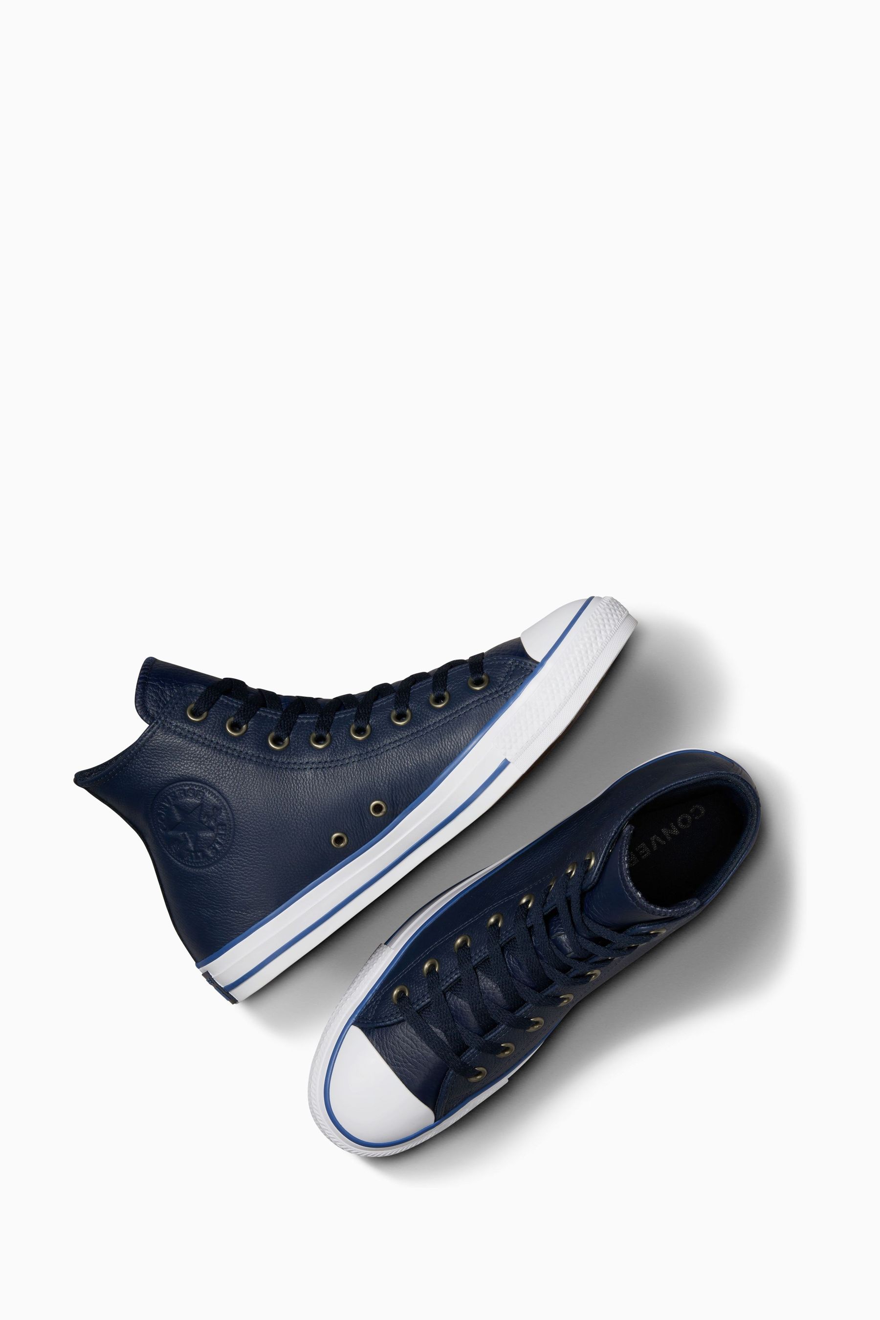 Converse all star low leather navy cherry blossom exclusive shop
