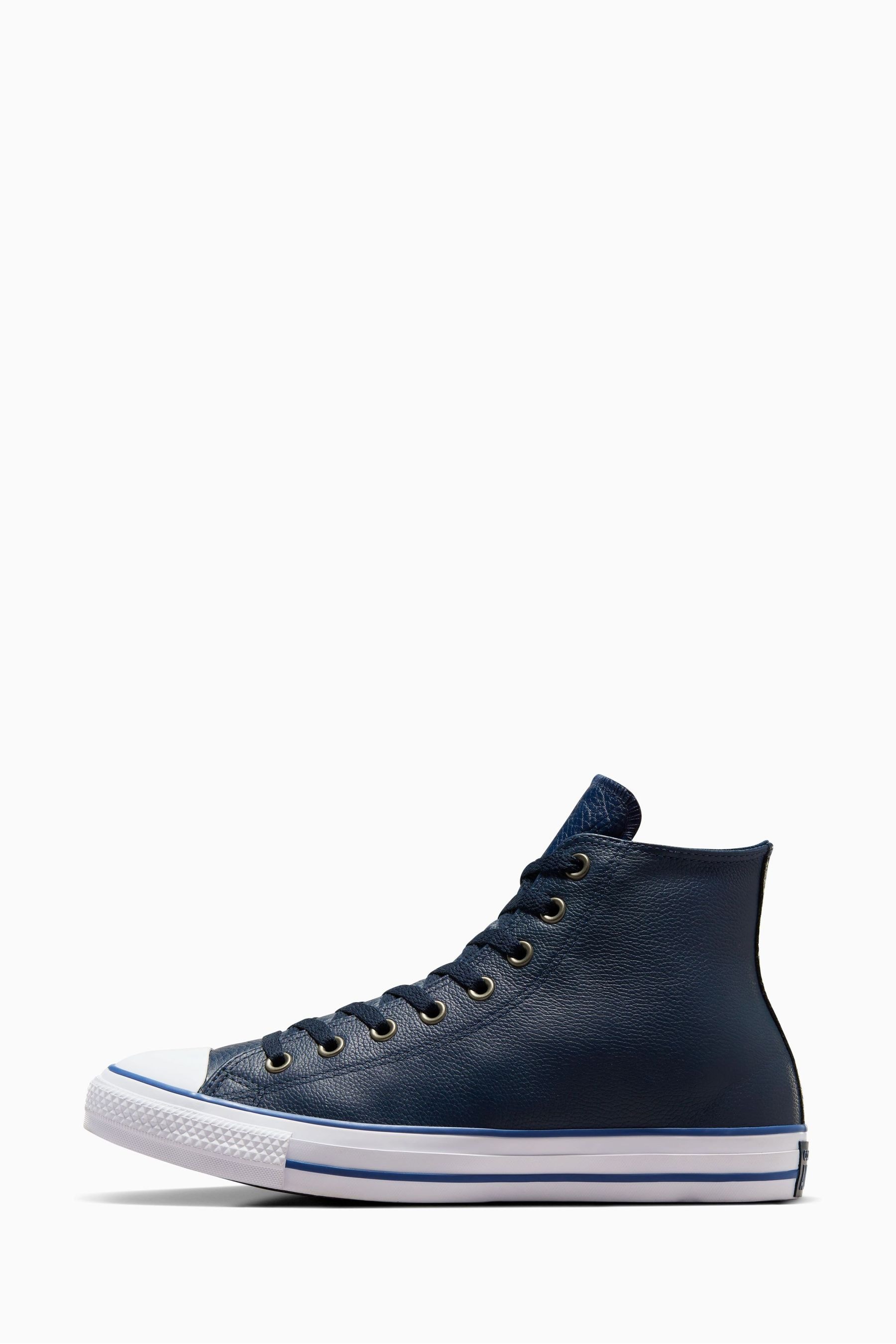 Converse blue leather shoes 2025