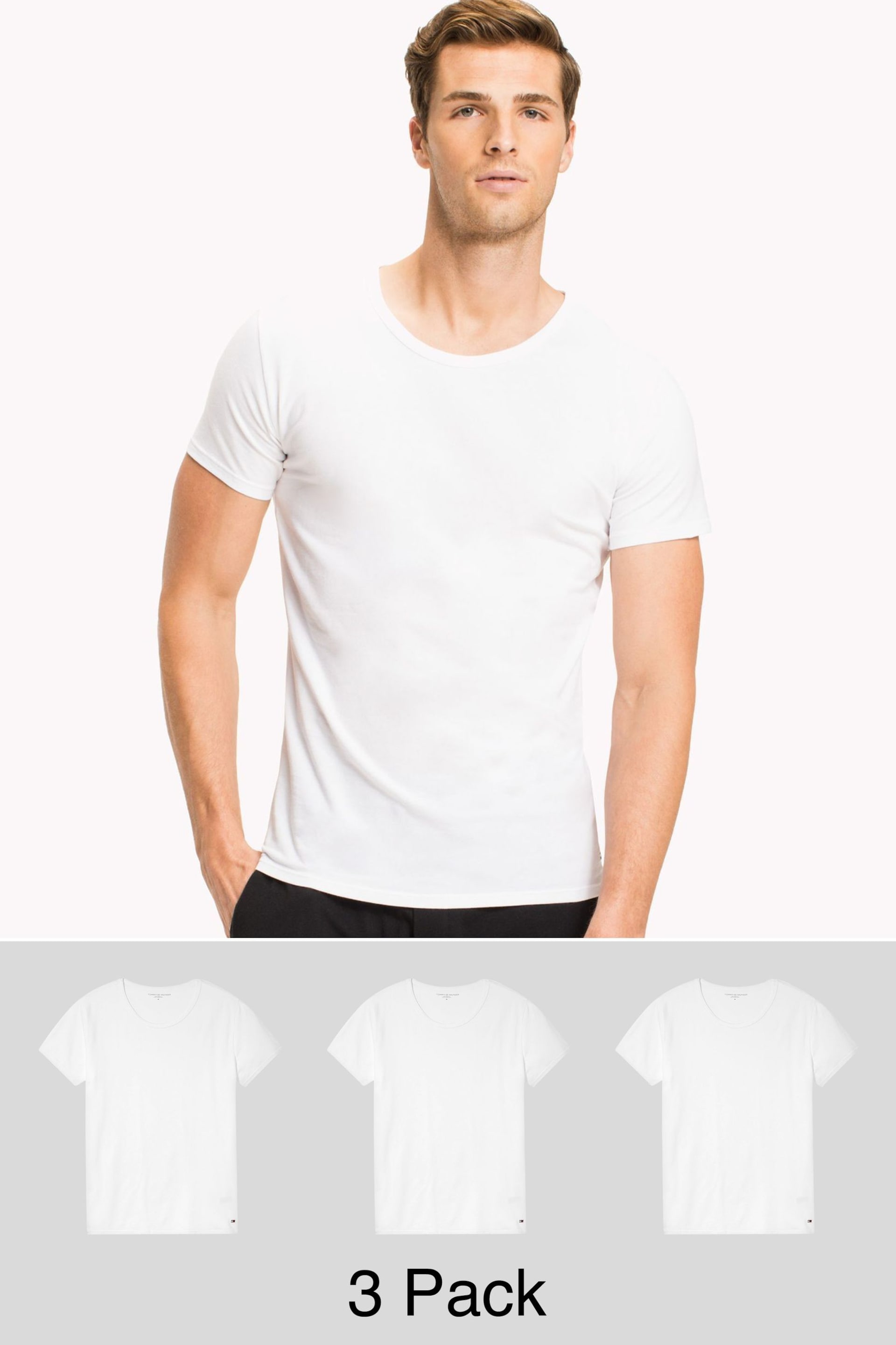 Tommy Hilfiger Premium Lounge T-Shirts 3 Pack - Image 1 of 6
