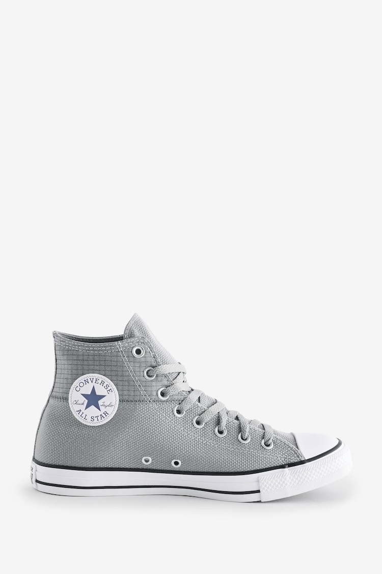 Converse Grey Chuck Taylor All Star High Top Trainers - Image 1 of 15