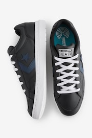 Converse Black/Navy Pro Blaze V2 90s Trainers - Image 6 of 9