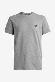 Lyle & Scott Grey Marl Lyle & Scott Crew Neck T-Shirt - Image 6 of 6