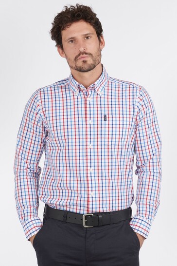 Buy Barbour® Red Tattersall 15 Tailored Shirt from the Next UK online shop