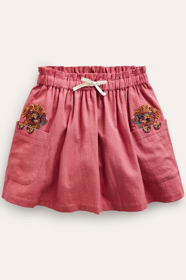 Boden Pink Superstitch Pocket Skirt