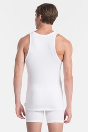 Calvin Klein White Modern Cotton Tanks 2 Pack - Image 2 of 5