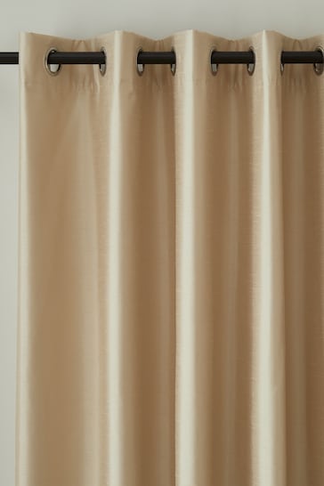 Catherine Lansfield Natural Faux Fur Soft and Cosy Draught Excluder Curtains