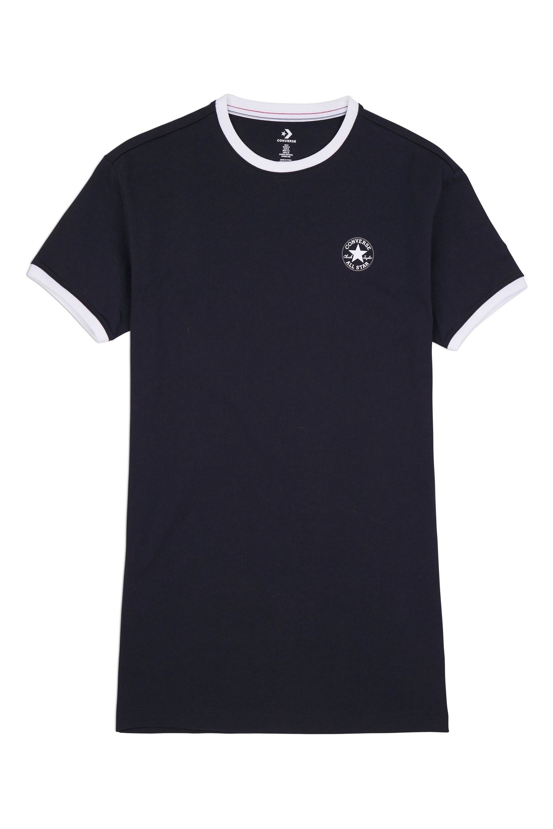 Buy Converse Black Chuck Patch 100 Cotton T Shirt Dress from the Next UK online shop
