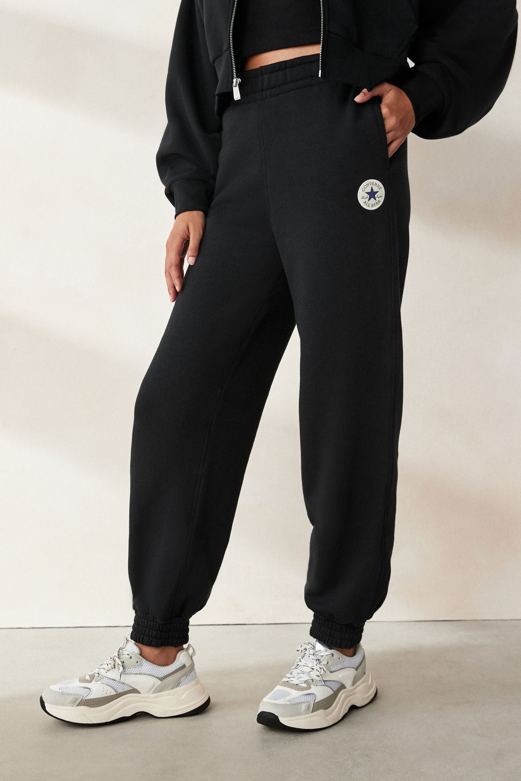 Buy Converse Black Retro Chuck Knit Joggers from the Next UK online shop