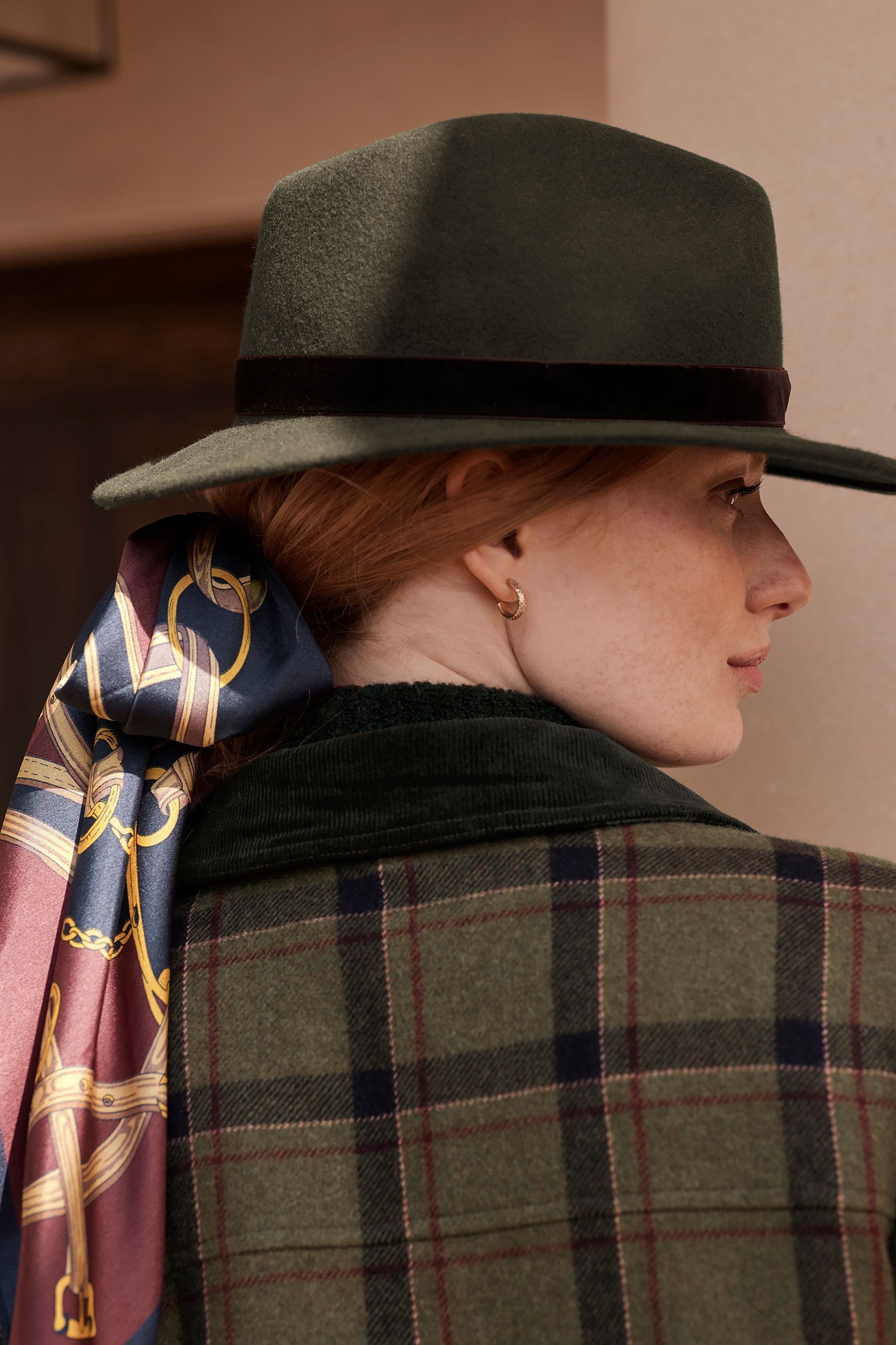Khaki hotsell fedora hat