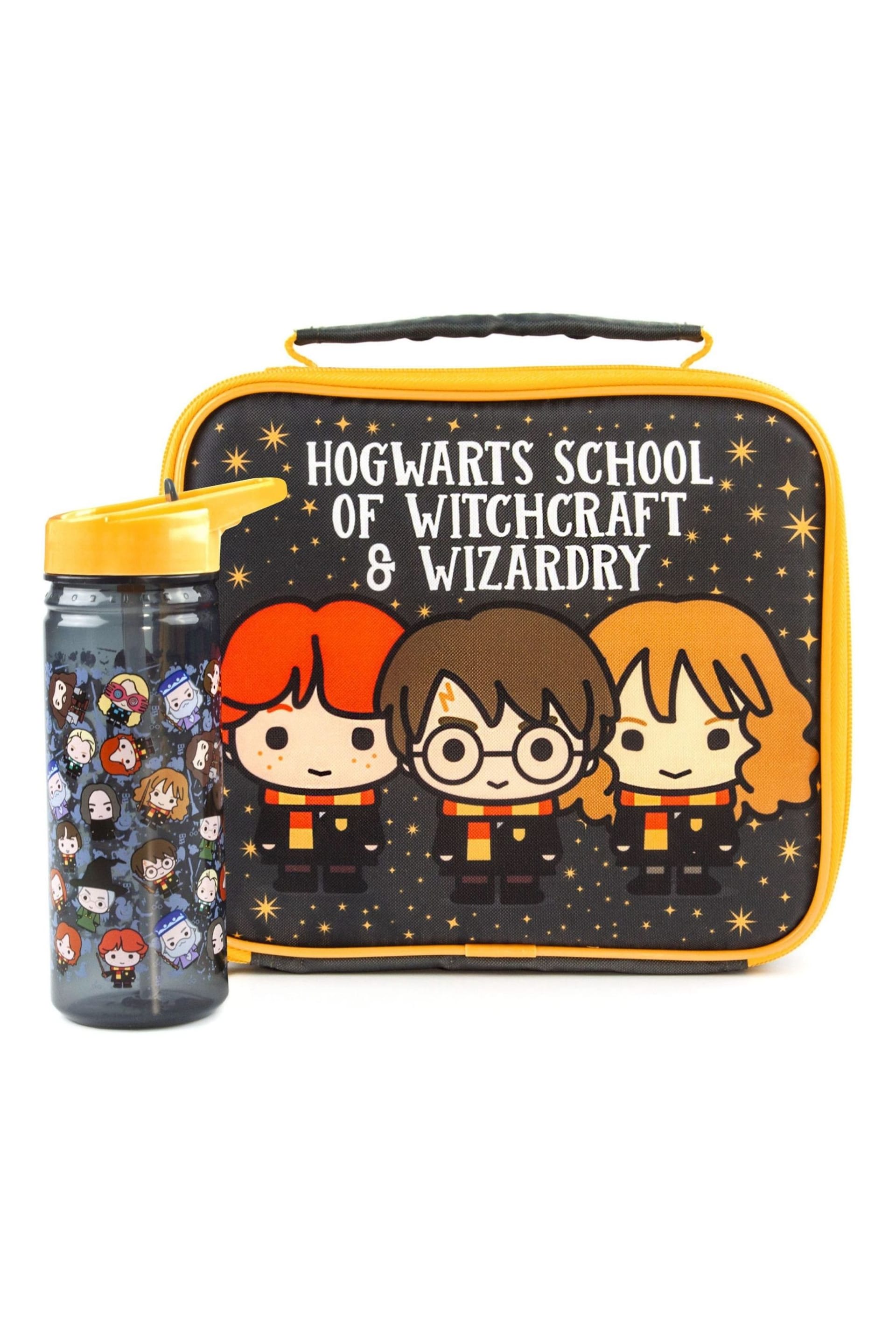 Vanilla Underground Black Harry Potter Unisex Kids Lunch Bag and Bottle Set - Image 1 of 4