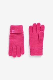 Bright Pink Soft Ribbed Hat, Gloves And Scarf Set (3-16yrs) - Image 3 of 5