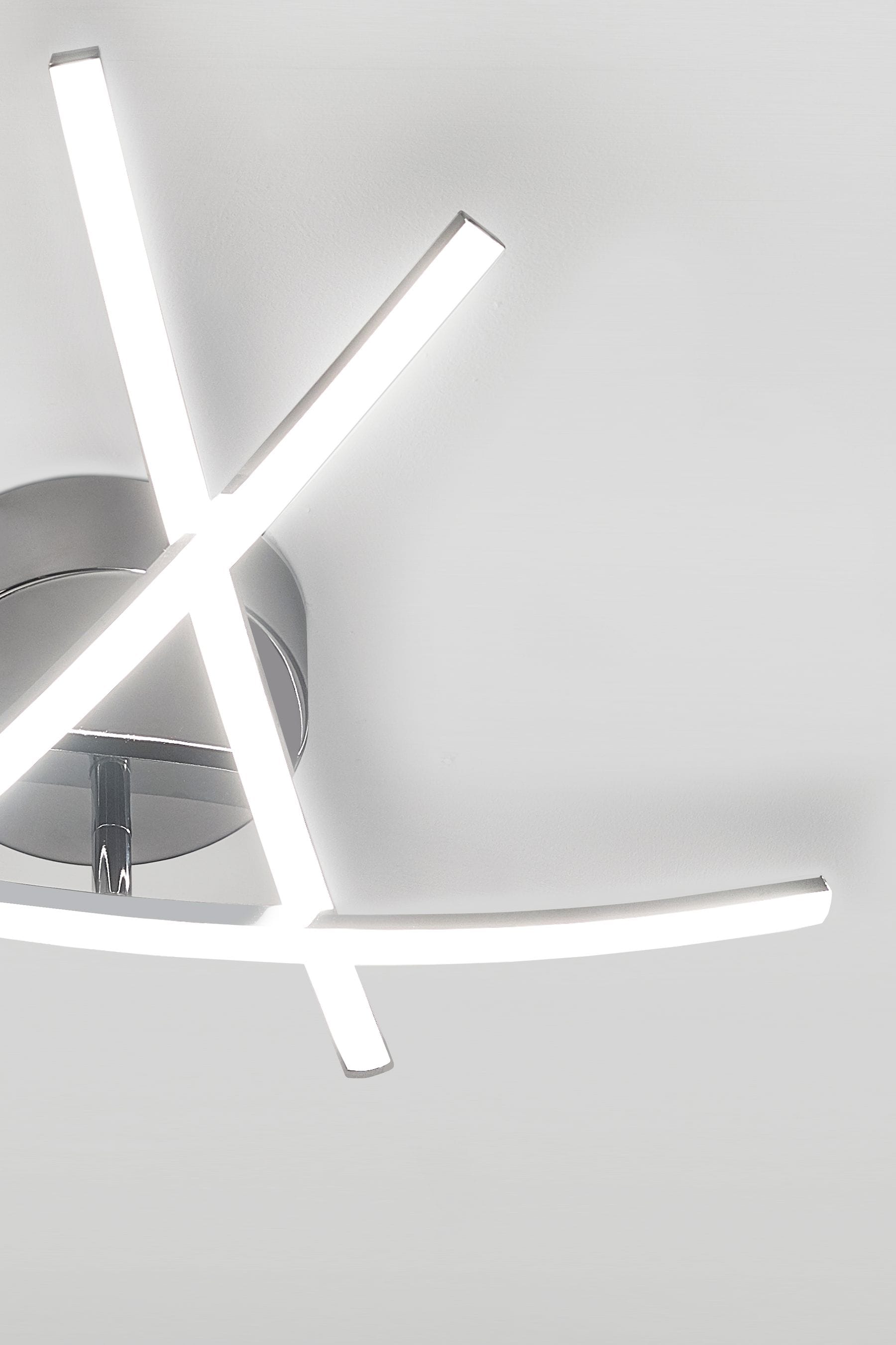 Buy Chrome Amari LED Flush Ceiling Light from the Next UK online shop