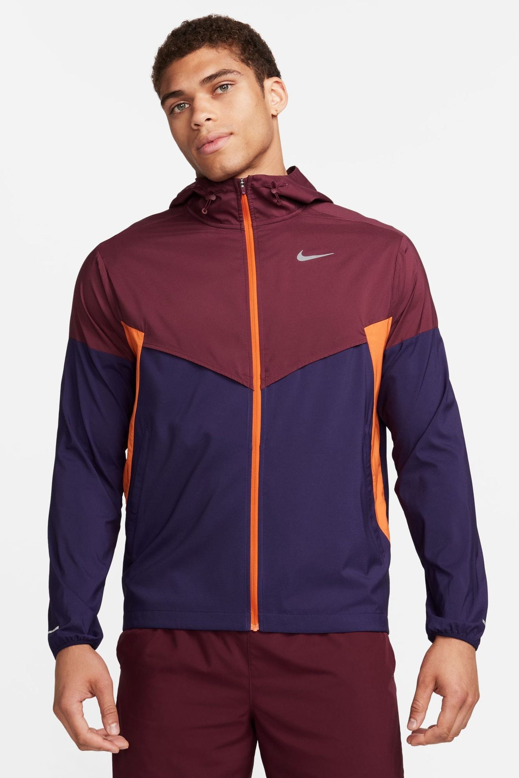 Nike burgundy jacket online