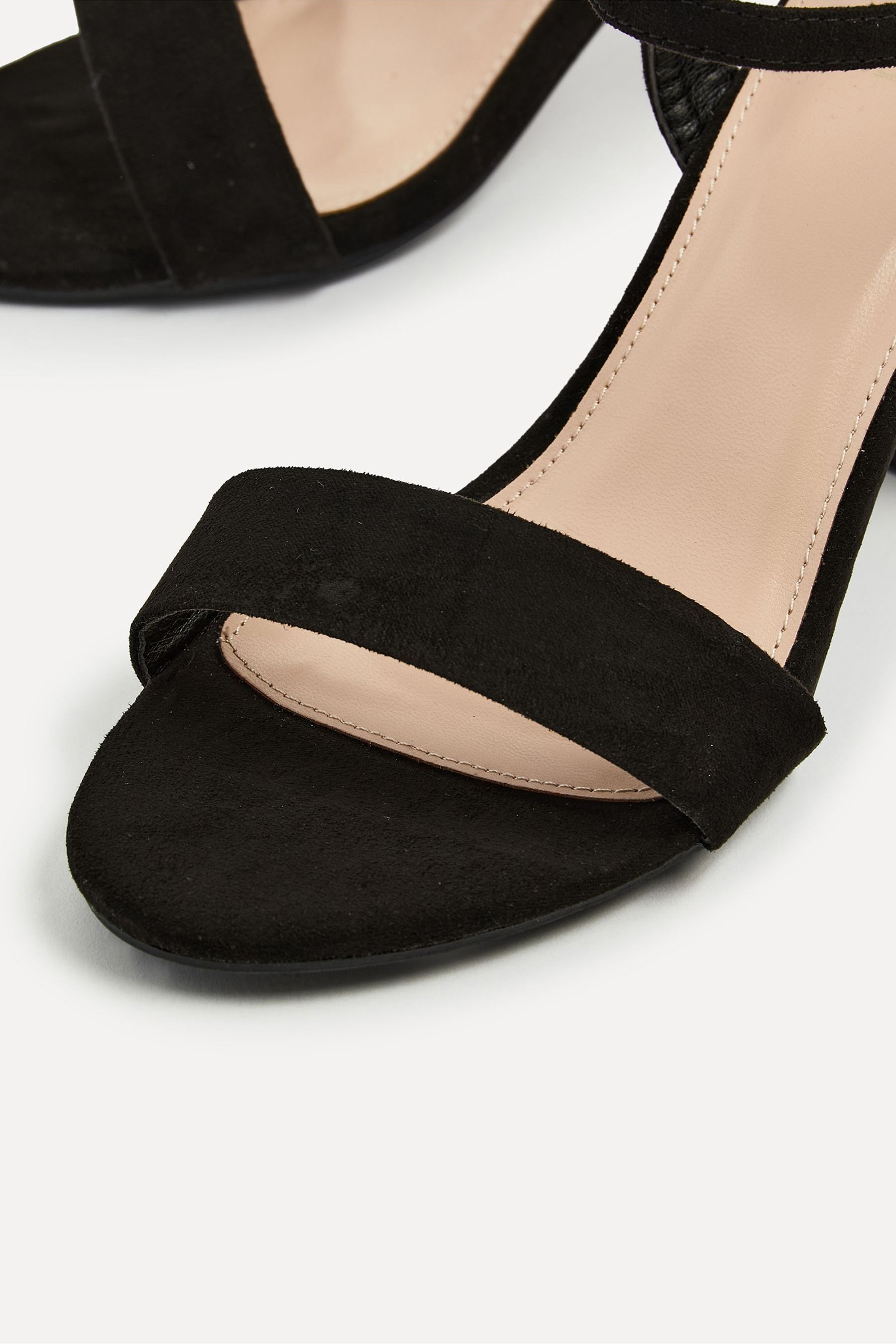 Buy Linzi Black Ground Skyline Open Back Barely There Block Heels from the Next UK online shop