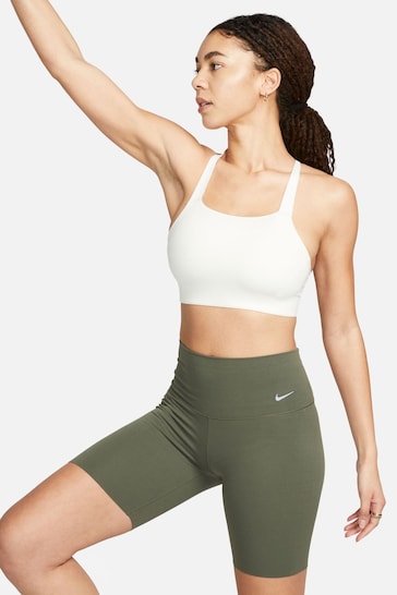 Nike Green Zenvy Gentle Support High Waisted 8 Cycling Shorts