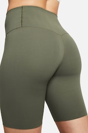Nike Green Zenvy Gentle Support High Waisted 8 Cycling Shorts - Image 7 of 8