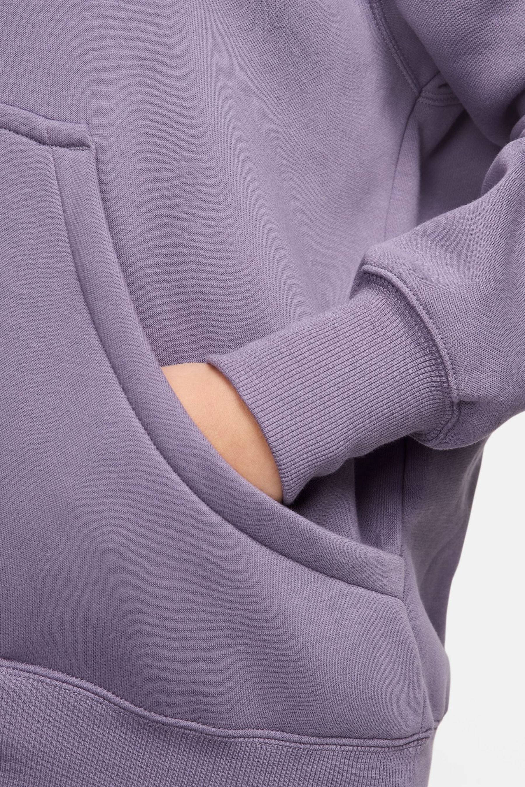 Buy Nike Dark Purple Phoenix Fleece Oversized Mini Swoosh Pullover Hoodie from the Next UK online shop